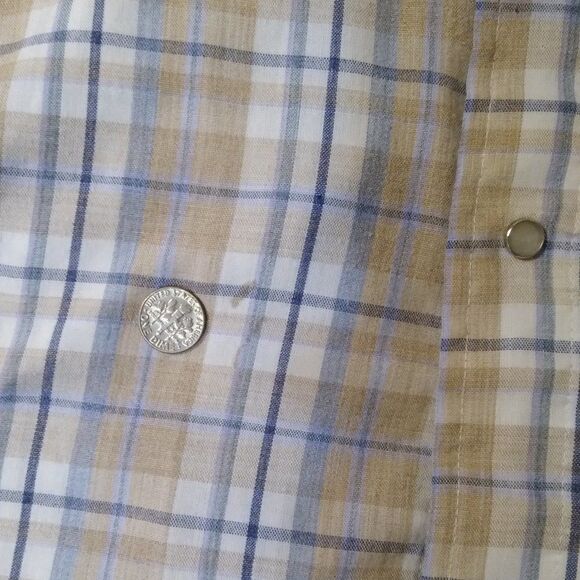 VTG Levi Strauss Pearl Snap Plaid Western Shirt - Picture 6 of 8